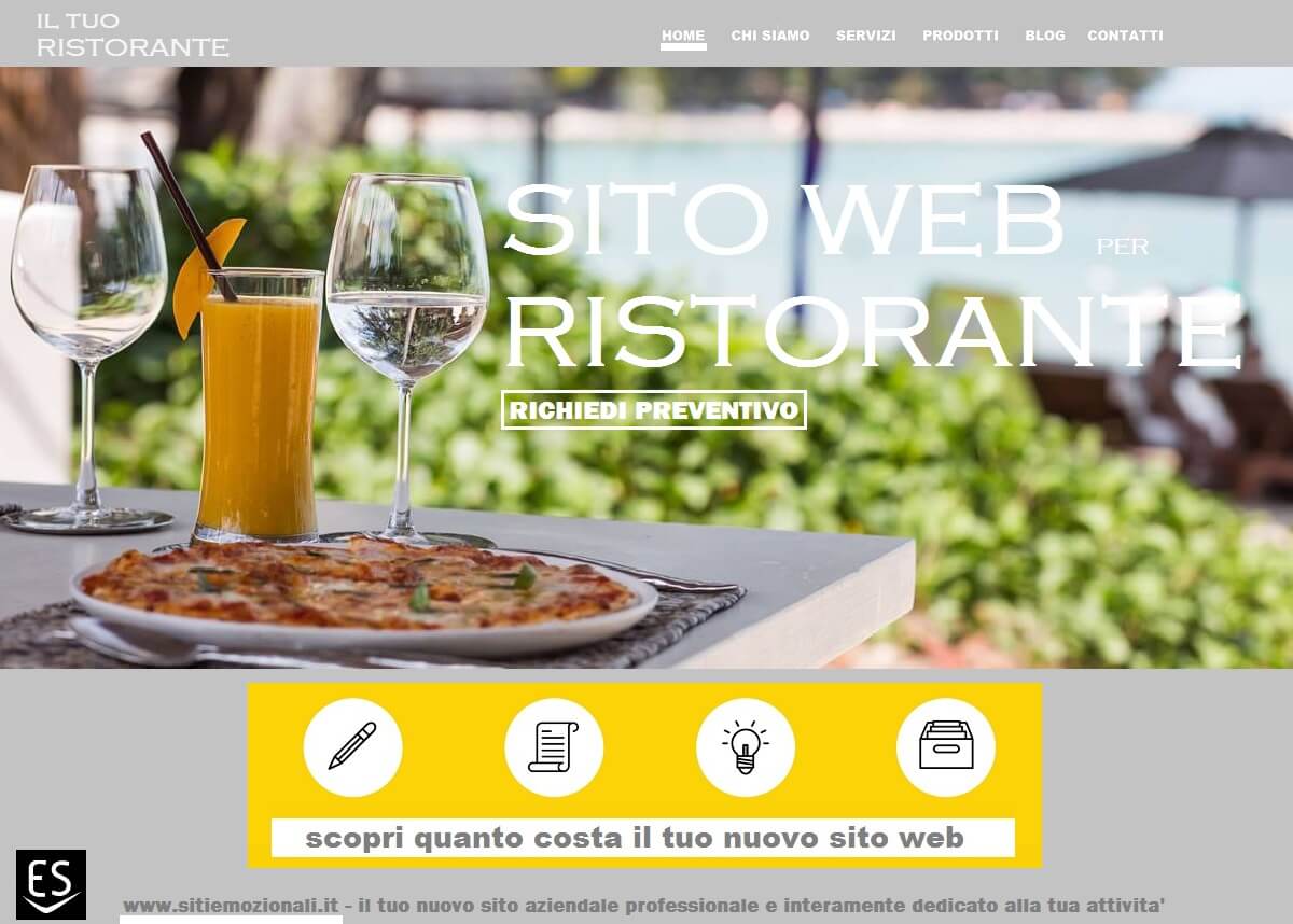 Realizzazione siti web Milano per ristoranti